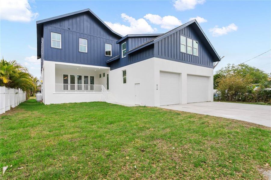 Front exterior of a new home in , St. Petersburg, FL, highlighting curb appeal (Image 28). Front exterior of a new home in , St. Petersburg, FL, highlighting curb appeal (Image 28).