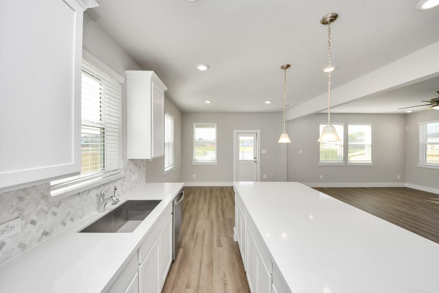 Furnished interior view inside a new home in Laurel Landing: Founders Collection, Alvin (Image 12).