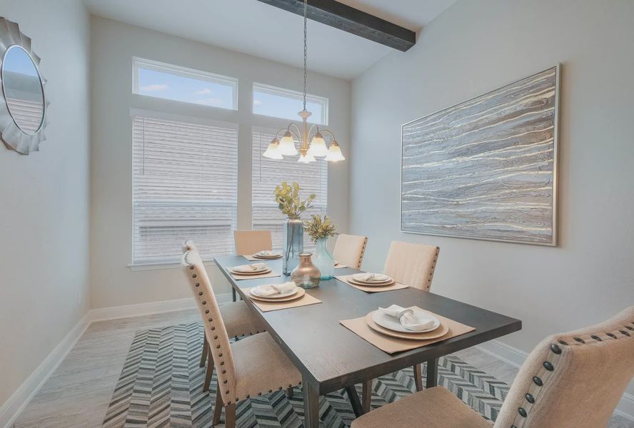 Representative furnished interior of a home built from the Anthony by Chesmar Homes in Potranco Oaks 100's, Castroville (Image 8).