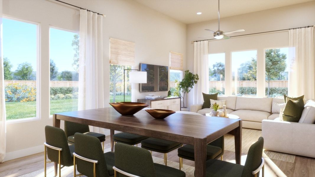 Representative furnished interior of a home built from the 4017 by Risewell Homes in Bluff Haven, Georgetown (Image 6).