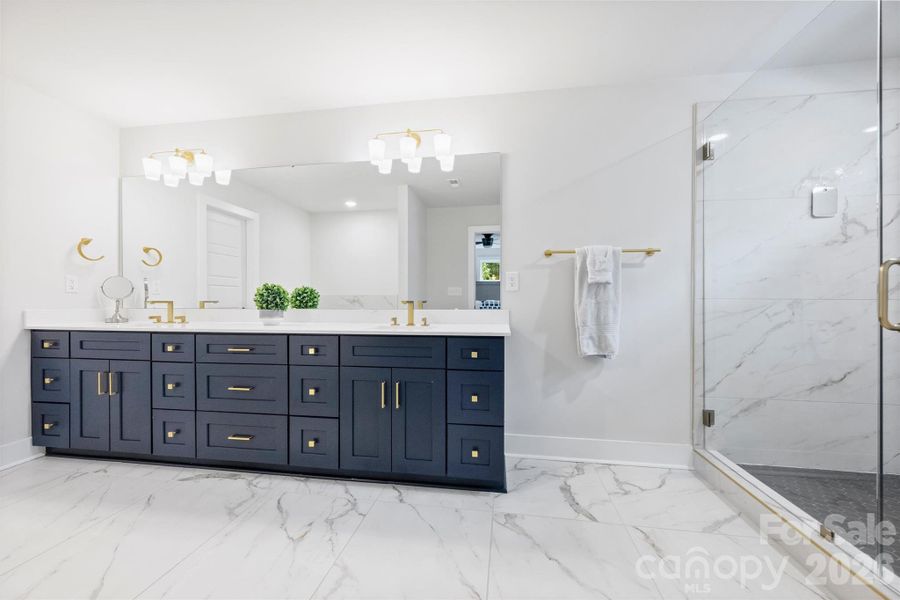Furnished interior view inside a new home in , Charlotte (Image 34).
