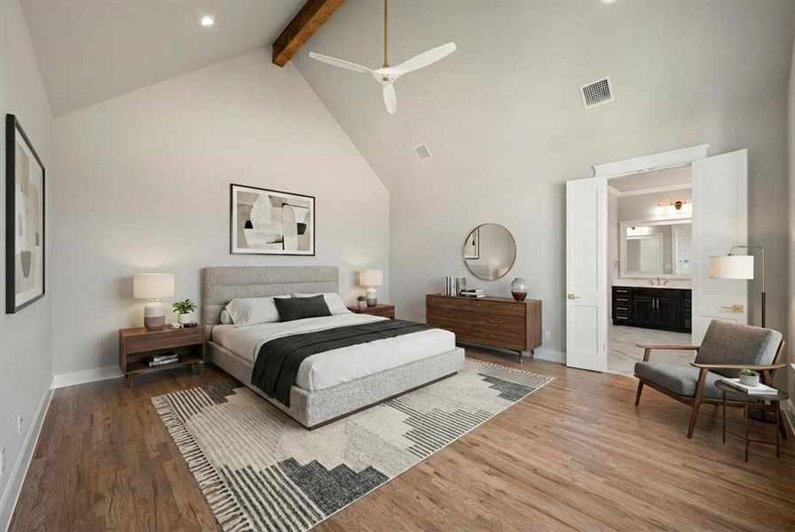 Furnished interior view inside a new home in , Waxahachie (Image 13).