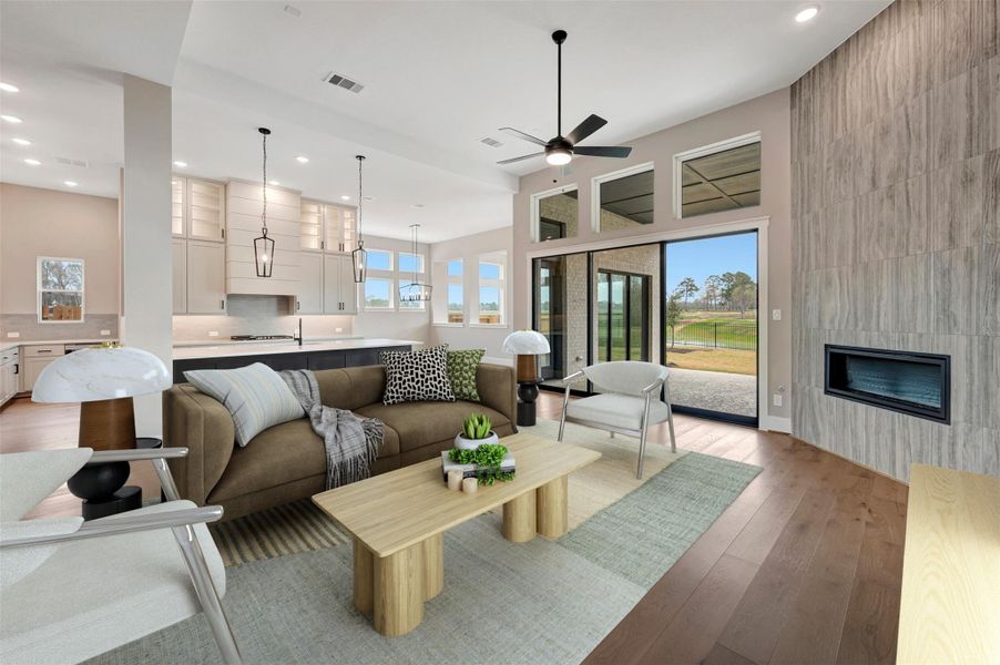 Furnished interior view inside a new home in Briarley, Montgomery (Image 4). Furnished interior view inside a new home in Briarley, Montgomery (Image 4).