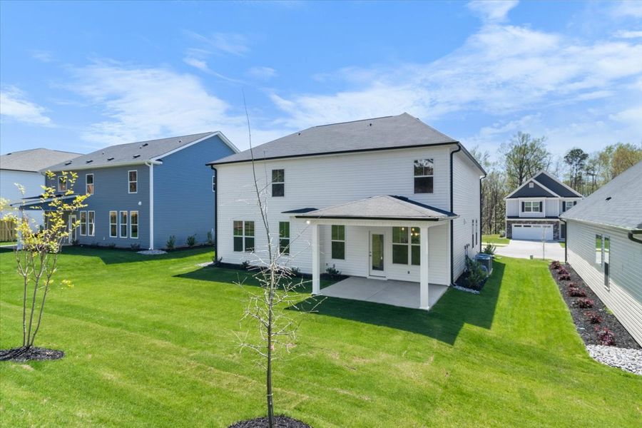 Backyard | 5065 Anna Creek Way, The Kingsland II Plan in Forrest Bluff by Ivey Homes Backyard | 5065 Anna Creek Way, The Kingsland II Plan in Forrest Bluff by Ivey Homes