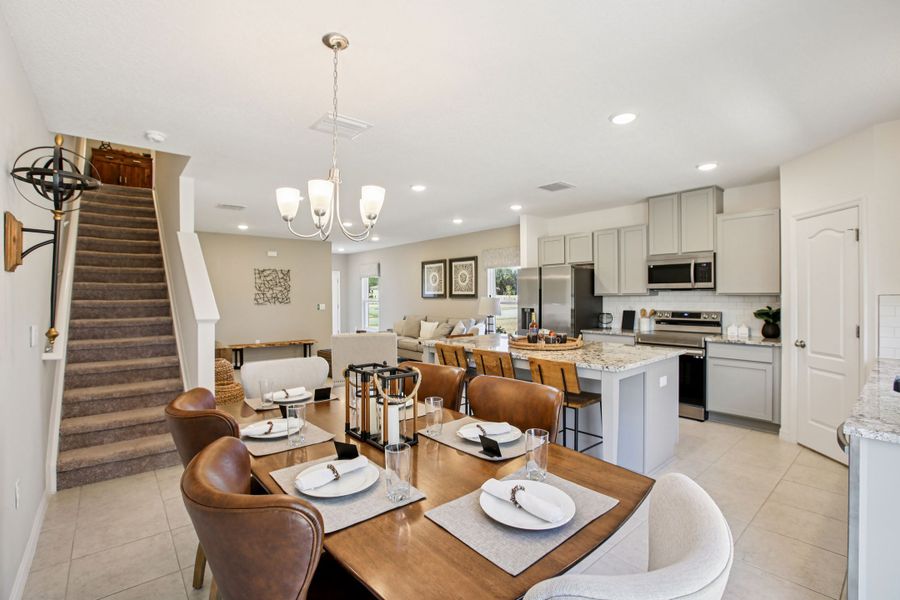 Furnished interior view inside a new home in Oak Creek Preserve, Lakeland (Image 7). Furnished interior view inside a new home in Oak Creek Preserve, Lakeland (Image 7).