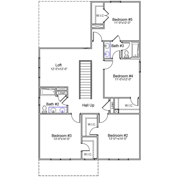2D floor plan layout of this home in Bluefield, Lexington, SC (Image 6).