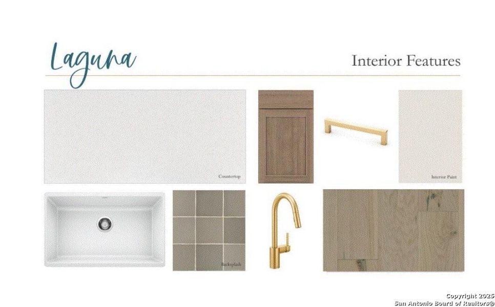 Sample of building materials used in homes in The Estates at La Cima, San Marcos (Image 7).