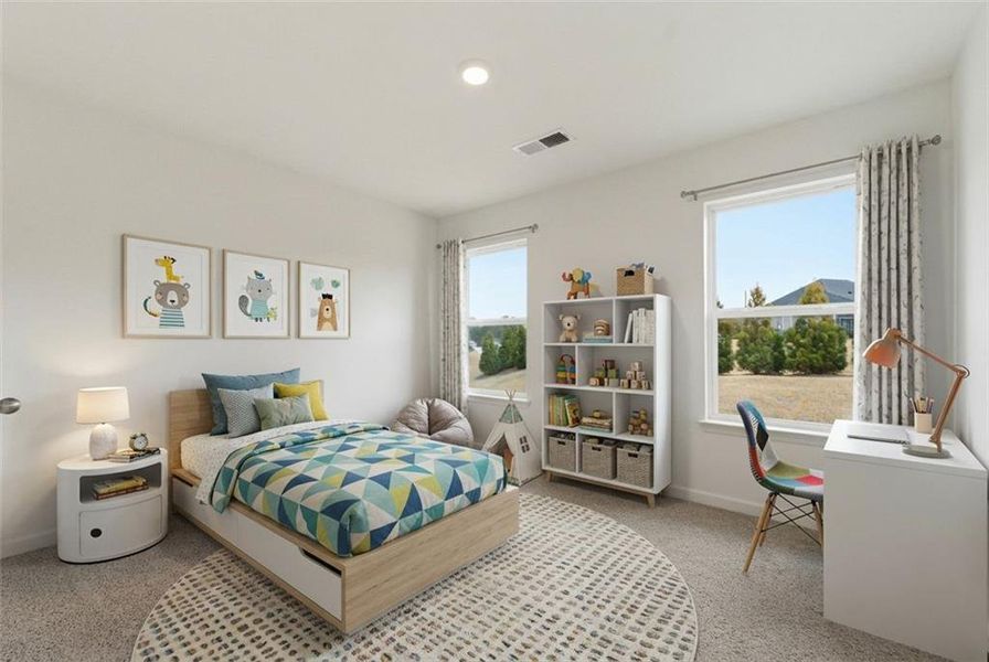 Furnished interior view inside a new home in Water Oak Estates, Lawrenceville (Image 13).