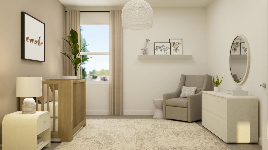 Furnished interior view inside a new home in , The Acreage (Image 6).