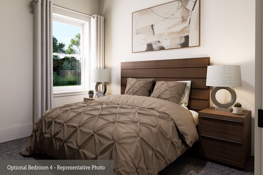 Representative furnished interior of a home built from the The Denton by David Weekley Homes in Prairieland Village 40' Homesites, Cypress (Image 3).