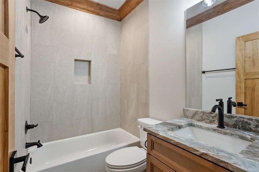 Furnished interior view inside a new home in , Ellijay (Image 7).