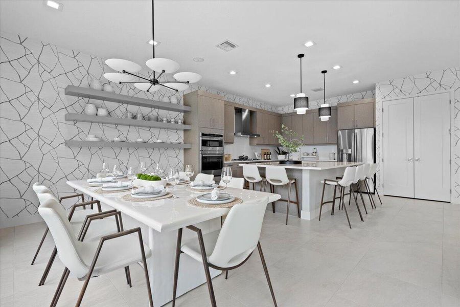 Furnished interior view inside a new home in Apex at Avenir, Palm Beach Gardens (Image 37).