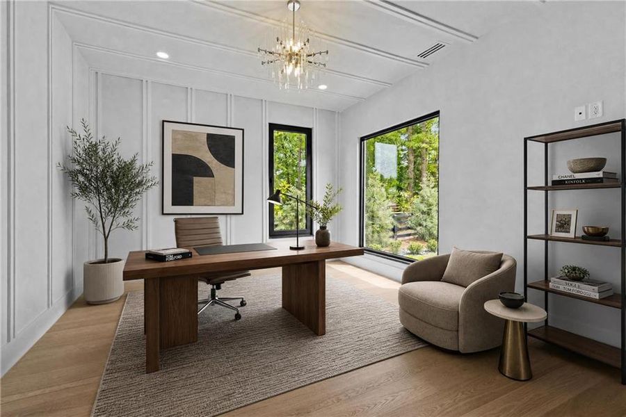Furnished interior view inside a new home in , Sugar Hill (Image 5).