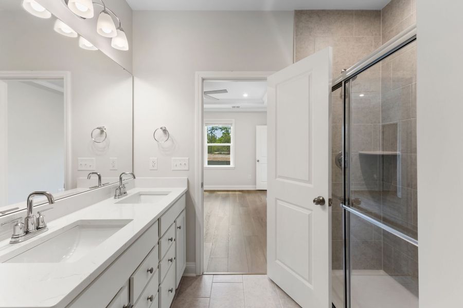 Furnished interior view inside a new home in Solserra, Shallotte (Image 10).