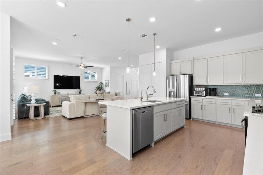 Furnished interior view inside a new home in North Square at Uptown, Celina (Image 8).