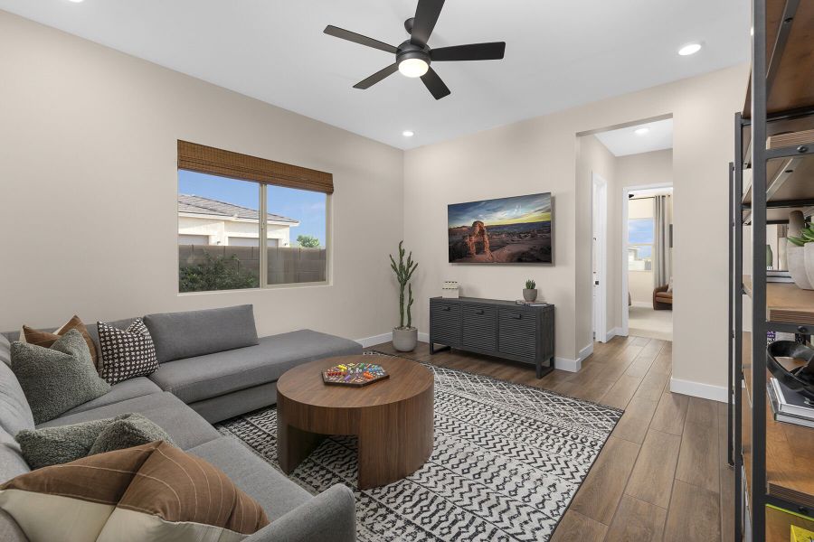 Representative furnished interior of a home built from the Garnet by Mattamy Homes in Landmarke, Queen Creek (Image 12).