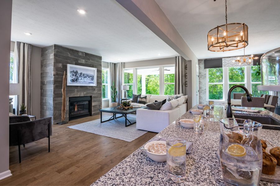 Furnished interior view inside a new home in Bridle Run, Louisville (Image 20). Furnished interior view inside a new home in Bridle Run, Louisville (Image 20).