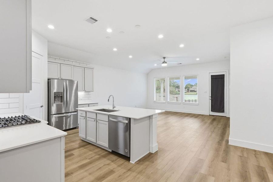 Furnished interior view inside a new home in Hills of Westlake, Conroe (Image 11).