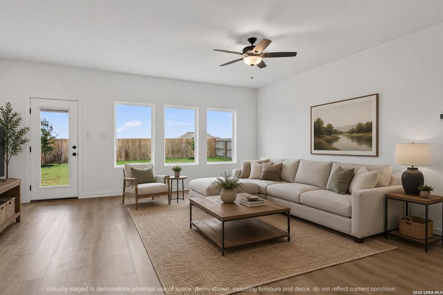 Furnished interior view inside a new home in Nopal Valley, San Antonio (Image 8).