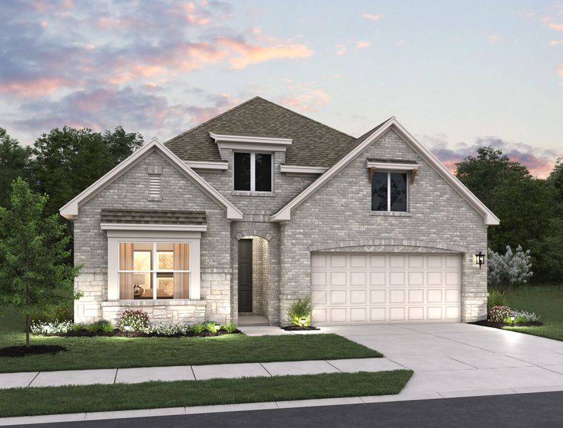 Representative exterior photo of a completed home built from the Alyssa by Ashton Woods in Hennersby Hollow, San Antonio, TX (Image 20).