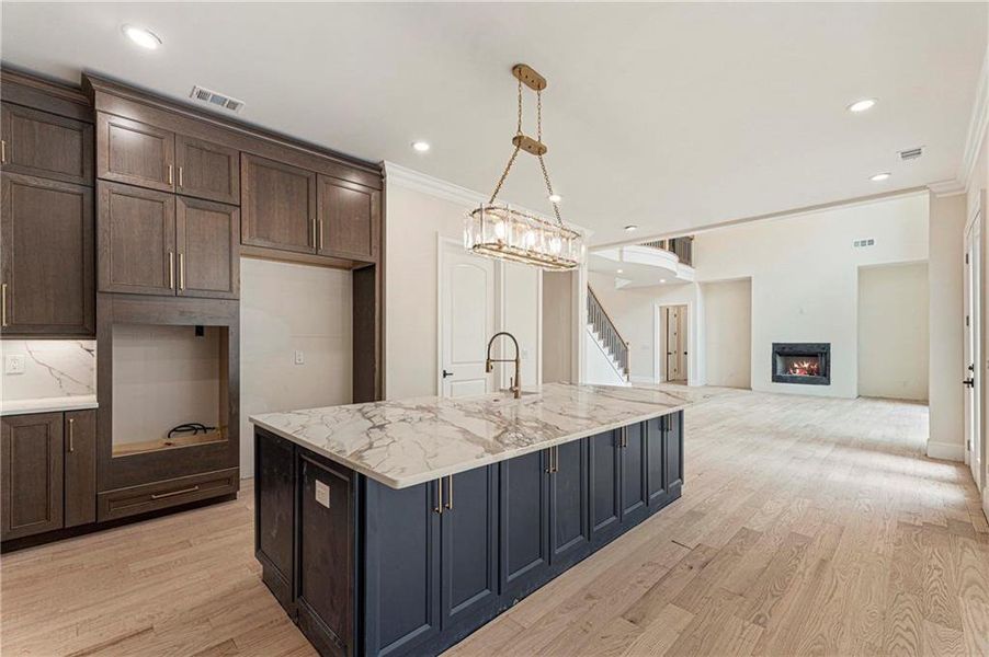 Furnished interior view inside a new home in , Suwanee (Image 10).