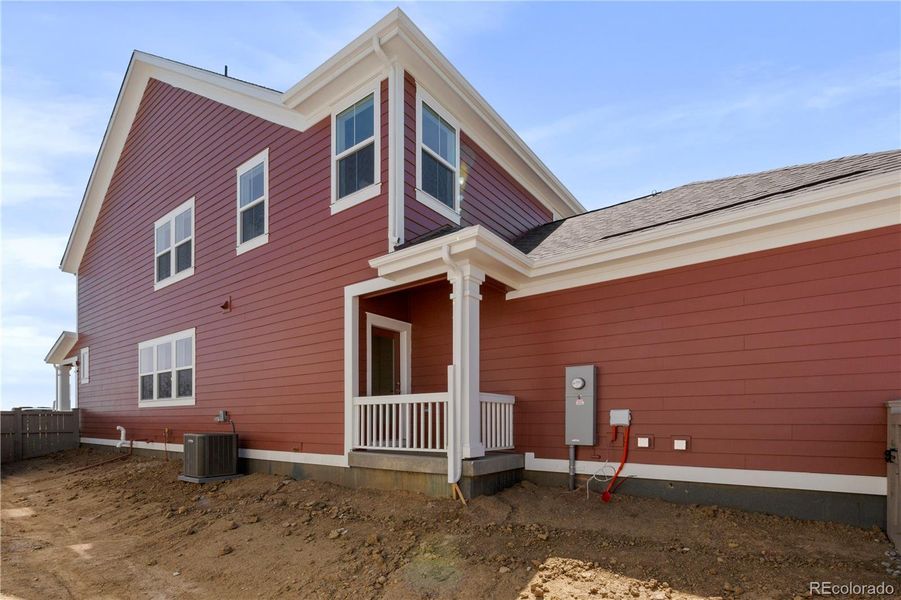 Exterior details and patio area of a home in Westerly, Erie (Image 1).
