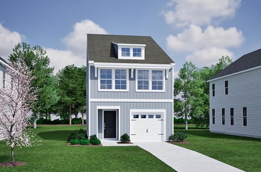 Front exterior of a new home in Laurinton Farms, Hopkins, SC, highlighting curb appeal (Image 1). Front exterior of a new home in Laurinton Farms, Hopkins, SC, highlighting curb appeal (Image 1).