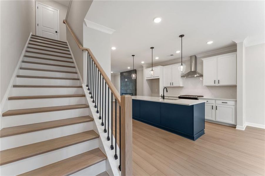 Furnished interior view inside a new home in Townes at South Main, Kennesaw (Image 14).