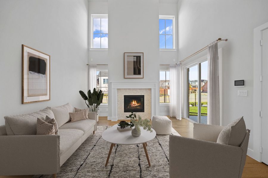 Furnished interior view inside a new home in Fields - 40' Lots, Frisco (Image 14). Furnished interior view inside a new home in Fields - 40' Lots, Frisco (Image 14).