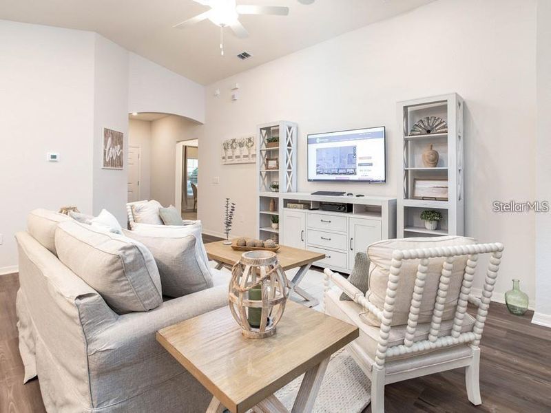 Furnished interior view inside a new home in Estates at Hickory Cove - Single-Family Homes, St. Cloud (Image 7).