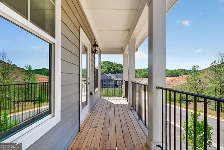 Exterior details and patio area of a home in The Park at Gainesville Township, Gainesville (Image 3).