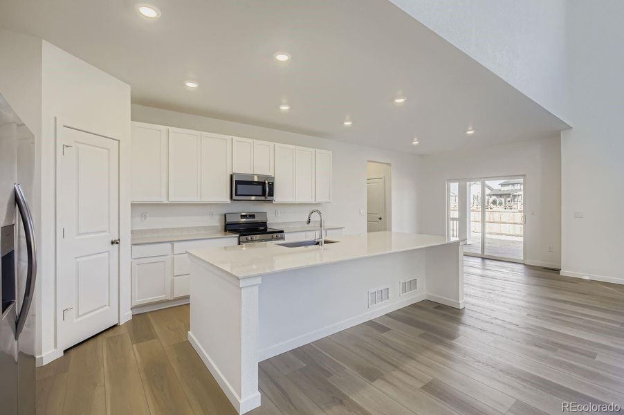 Furnished interior view inside a new home in Ledge Rock: The Monarch Collection, Johnstown (Image 3).