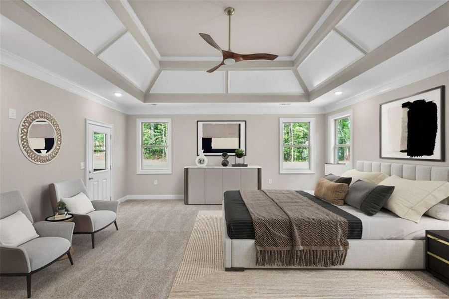 Furnished interior view inside a new home in , Conyers (Image 10).