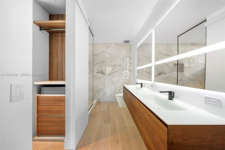 Furnished interior view inside a new home in , Miami (Image 16).