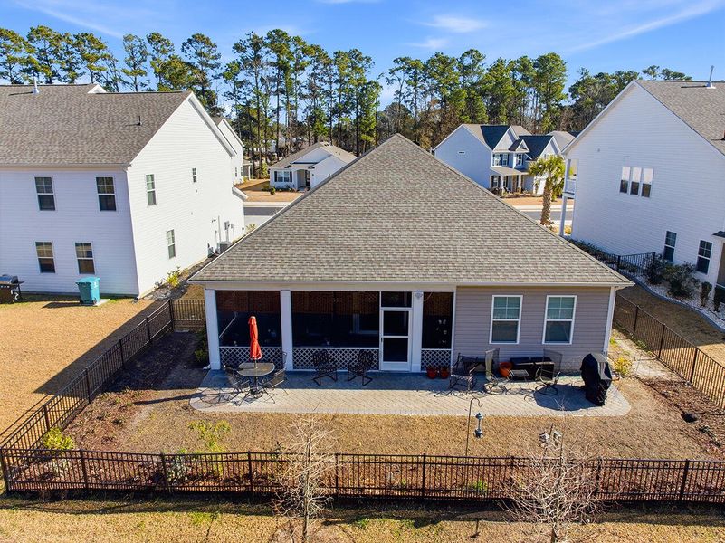 Exterior details and patio area of a home in , Murrells Inlet (Image 23).