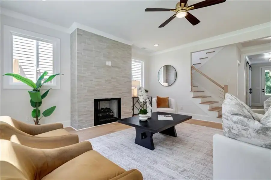 Furnished interior view inside a new home in , Atlanta (Image 15).