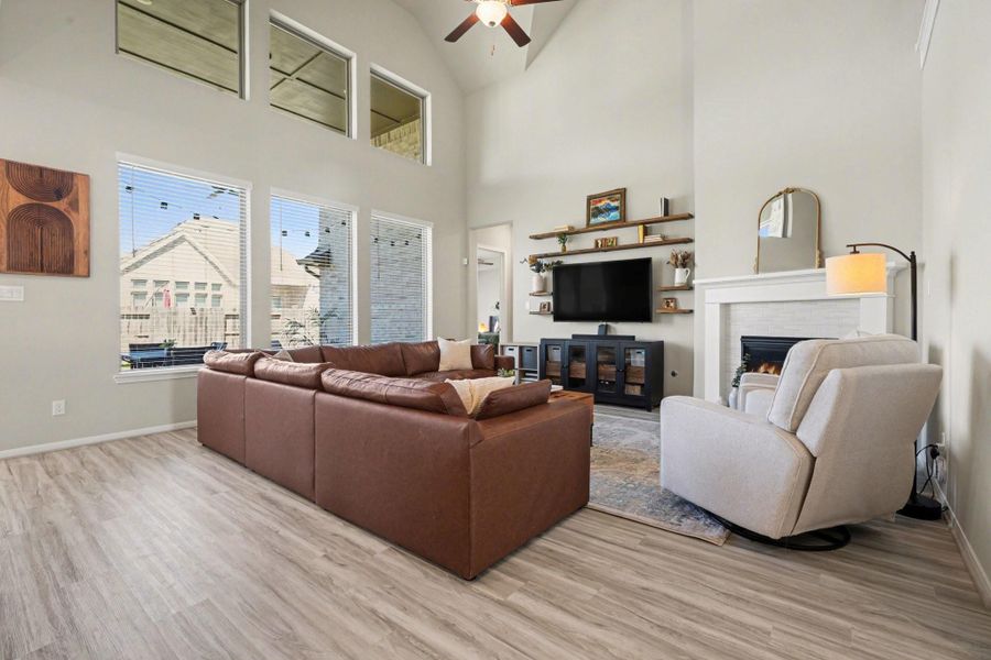 Furnished interior view inside a new home in Coastal Point, League City (Image 14). Furnished interior view inside a new home in Coastal Point, League City (Image 14).