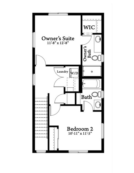 2D floor plan layout for the Telluride by Baessler Homes in Liberty Draw, Evans, CO (Image 4).