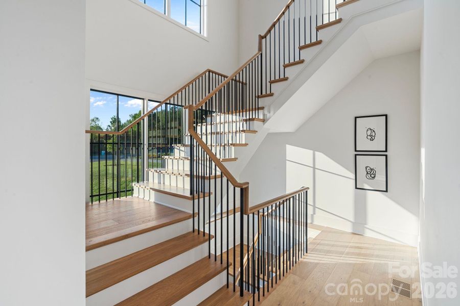 Spacious, unfurnished interior of a new home in Cardinal Crest, Weddington (Image 22). Spacious, unfurnished interior of a new home in Cardinal Crest, Weddington (Image 22).