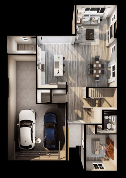 2D floor plan layout for the 4035 by Tri Pointe Homes in Reunion, Commerce City, CO (Image 2). 2D floor plan layout for the 4035 by Tri Pointe Homes in Reunion, Commerce City, CO (Image 2).