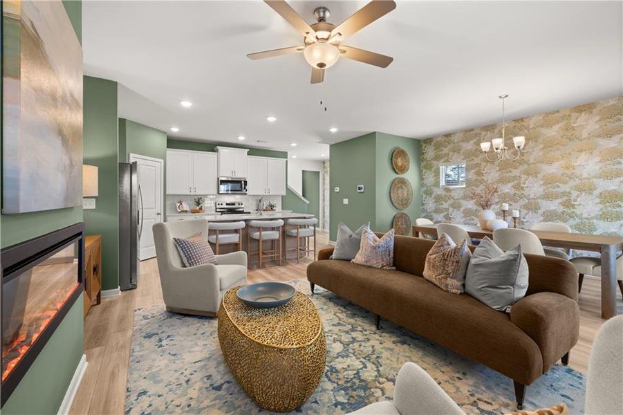 Furnished interior view inside a new home in Lake Carlton, Loganville (Image 8).