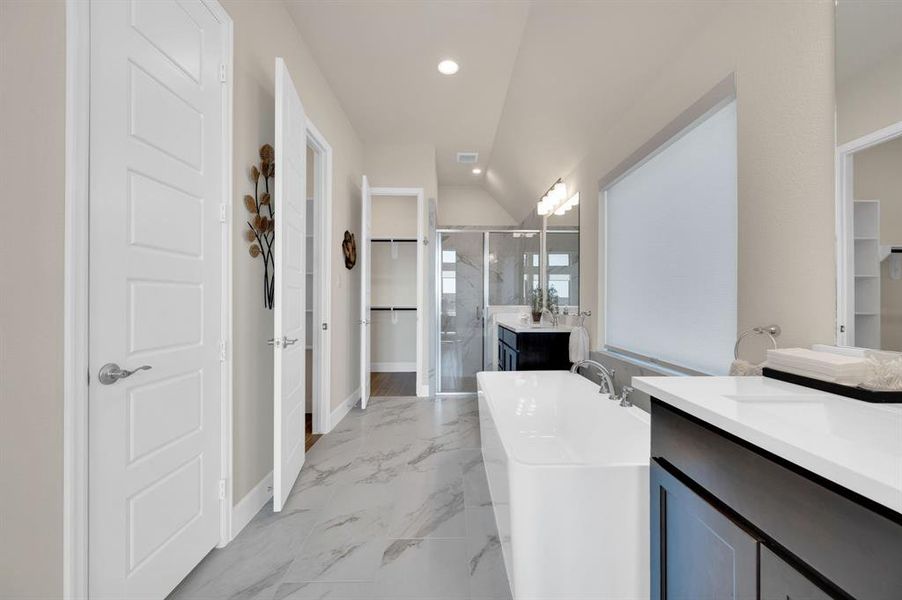 Expansive primary bath.