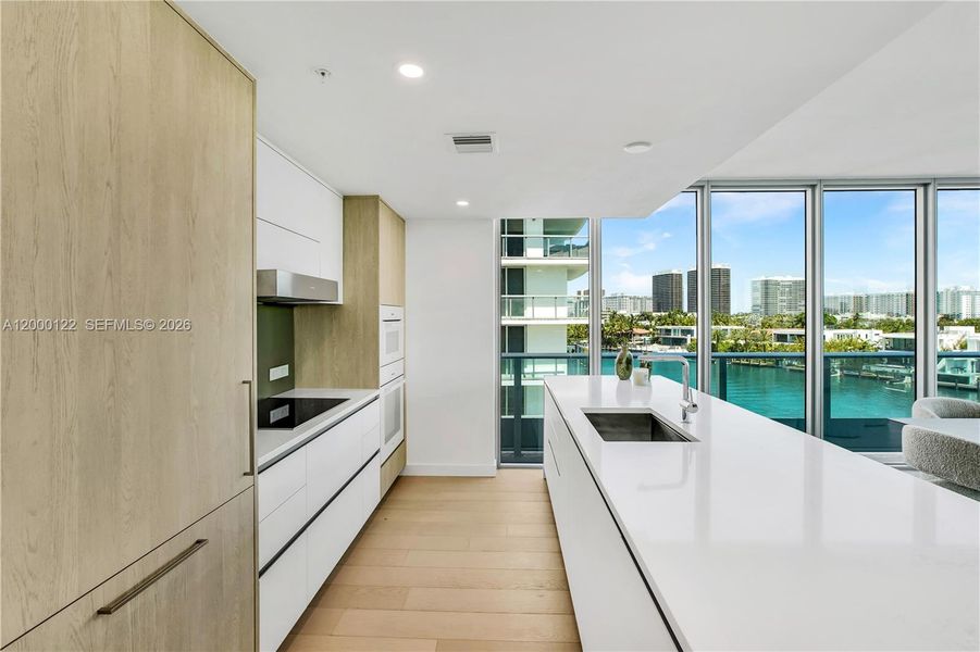 Furnished interior view inside a new home in , Miami Beach (Image 8).