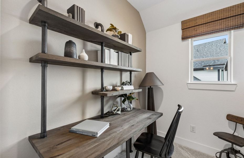 Representative furnished interior of a home built from the Iredell by Pulte Homes in Katy Court, Katy (Image 15).