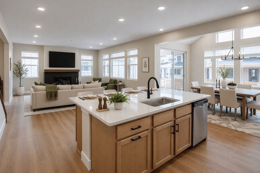 Furnished interior view inside a new home in Barefoot, Firestone (Image 4).