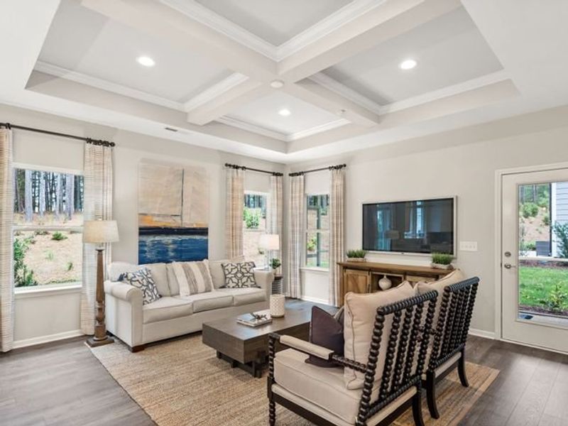 Representative furnished interior of a home built from the Cyprus by True Homes in Mooreland Oaks, Mount Holly (Image 10).