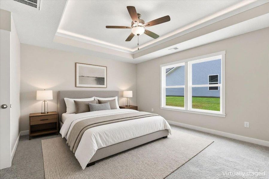 Furnished interior view inside a new home in Davis Heights, Inman (Image 10).