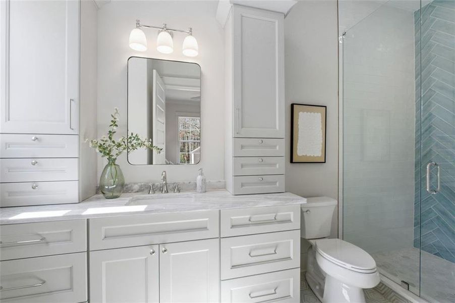 Furnished interior view inside a new home in , Marietta (Image 17).