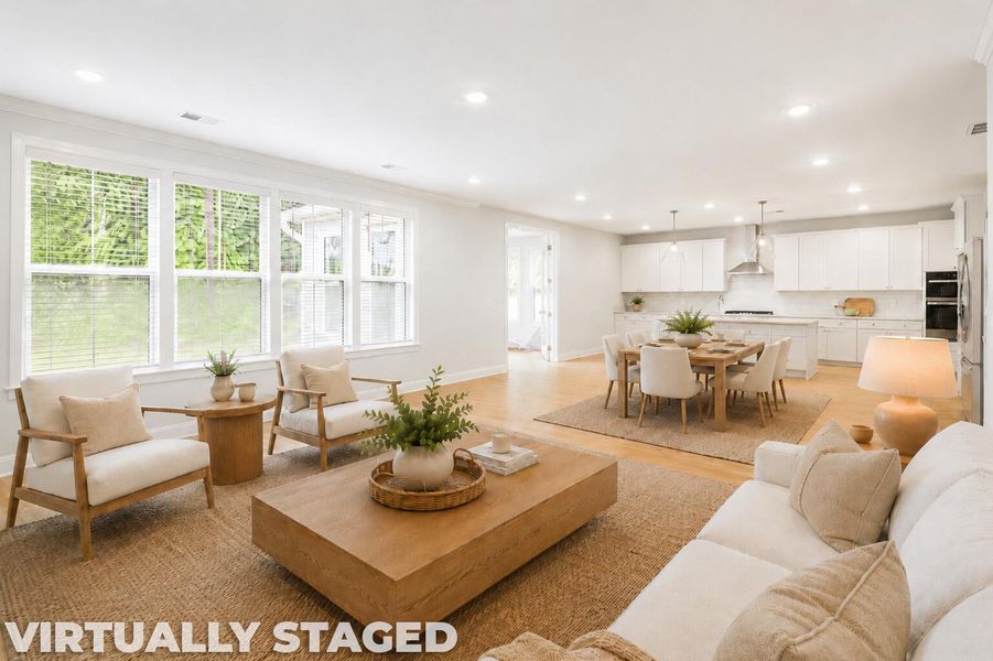 Furnished interior view inside a new home in Tidewater at Lakes of Cane Bay, Summerville (Image 18).