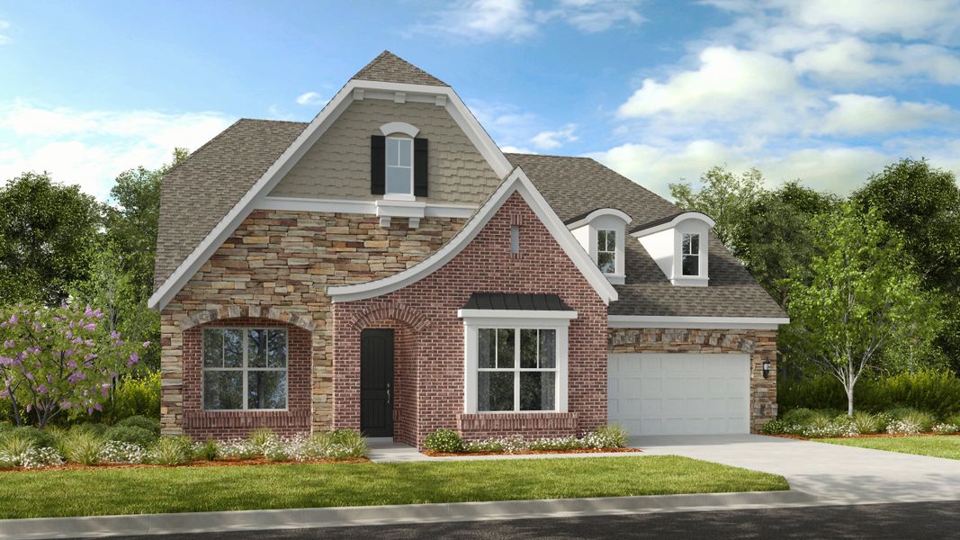 Representative exterior photo of a completed home built from the Pikewood by Taylor Morrison in Walden Woodlands, Huntersville, NC (Image 19). Representative exterior photo of a completed home built from the Pikewood by Taylor Morrison in Walden Woodlands, Huntersville, NC (Image 19).